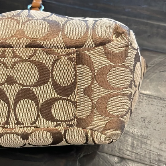 Coach Tan/Brown Canvas Satchel - Picture 8 of 11